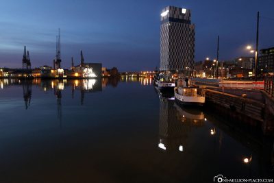 Der Fährhafen am frühen Morgen