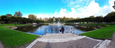 Panoramic view of the Swan Pond