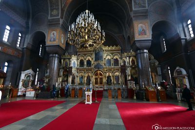 The interior of Uspensky Cathedral