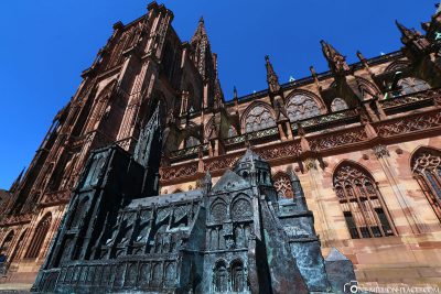 Das Straßburger Münster mit Miniatur