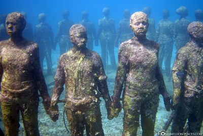 Der Menschenkreis unter Wasser