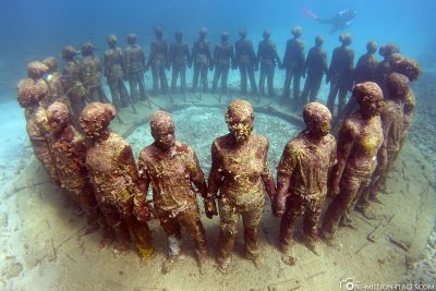 The Underwater Sculpture Park in Grenada