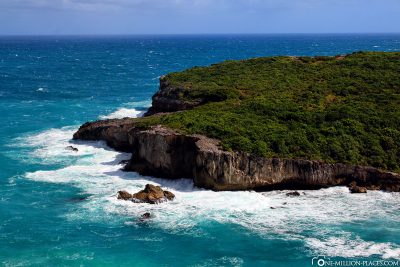 Die Atlantikküste von Guadeloupe
