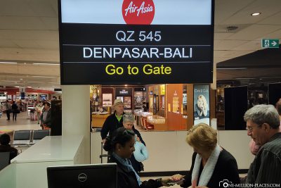 Unser Flug von Perth nach Denpasar