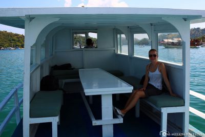 Transferboot zum Angel Island Resort
