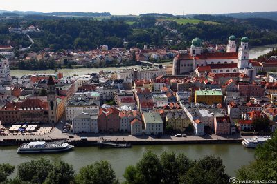 Die Altstadt zwischen Inn und Donau