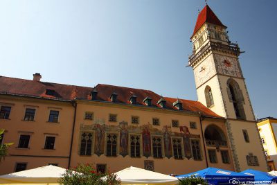 Das Rathaus in der Altstadt von Passau