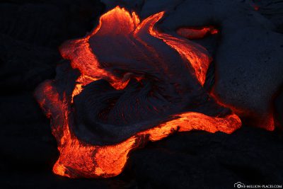 Der 61G Lava Flow in Kapalana