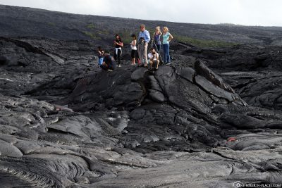 Hike on the lava fields