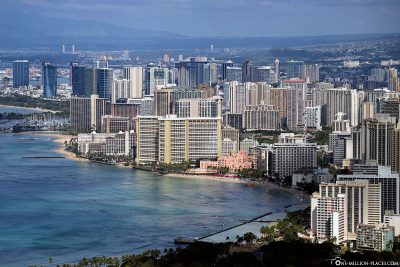 View of the Waikiki district
