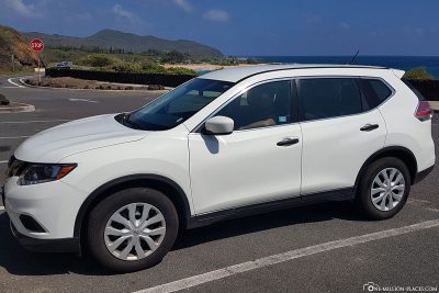 Our rental car from Alamo on Oahu