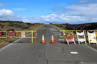 Der Weg zur Lava Viewing Area von der Chain of Craters Road
