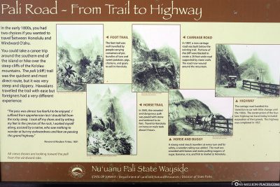The history of the Pali Highway