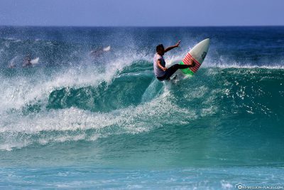 Surfen an der North Shore von Oahu
