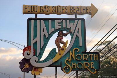 The village sign of Haleiwa