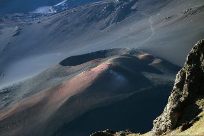 The lunar landscape of Haleakala Crater