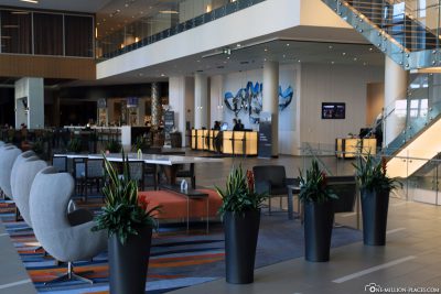 Die Lobby des Calgary Airport Marriott In-Terminal Hotel