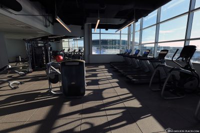 Das Fitnesscenter im Calgary Airport Marriott In-Terminal Hotel