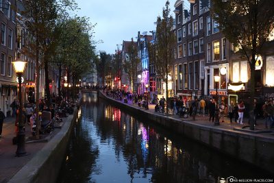 The canals at the Red Light District