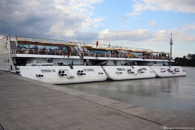 Drei A-ROSA Schiffe in Wien