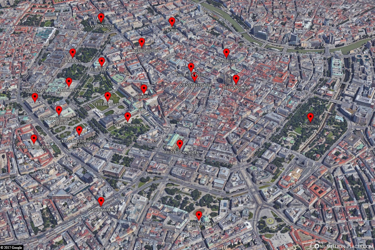 Karte, Wien, Sehenswürdigkeiten, Fotospots, Lage, Plan, Reisebericht