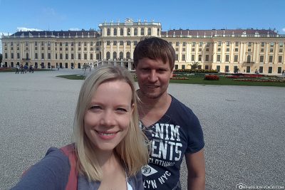 Selfie am Schloss