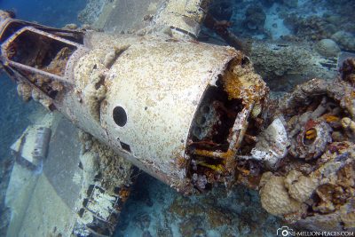 An aircraft wreck age in Palau