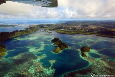 Our sightseeing flight over Palau