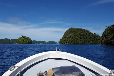 Bootsfahrt durch die Rock Islands