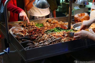 Essenstände am Tonghua Night Market