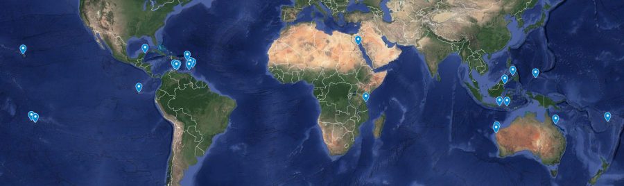 Diving Spots, Map, Worldwide, Travelreport