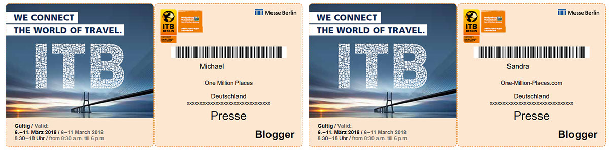 Accreditation, Blogger, ITB Berlin 2018, Confirmation