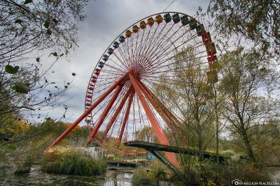 The Ferris wheel in Spreepark Berlin