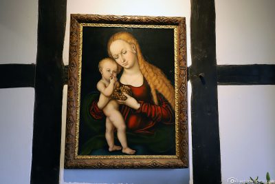 Madonna mit Kind und Weintraube