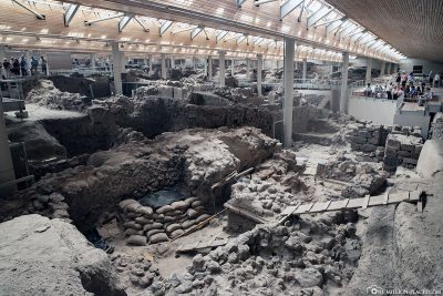 Die Ausgrabungsstätte Akrotiri
