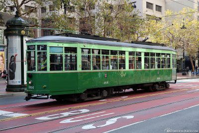 Die Straßenbahn in San Francisco