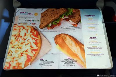 Food selection on board WOW air