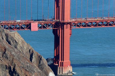 Die Pfeiler der Golden Gate Bridge