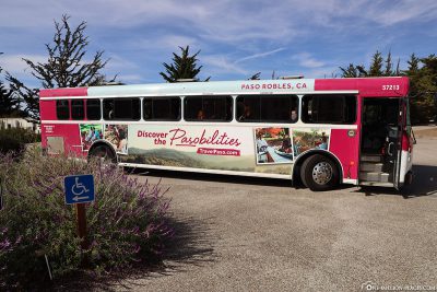 The shuttle bus to the castle