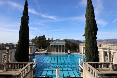 The large pool of Hearst Castle