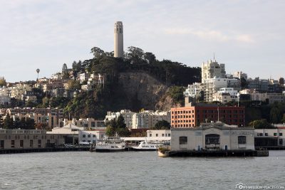 View back to the Coit Tower