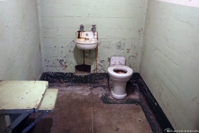 Eine Zelle in Alcatraz