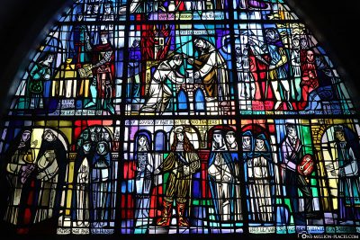 Coloured glass windows in St. Michael's Church