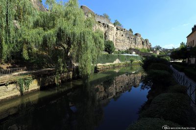 View of the River Alzette and the casemates