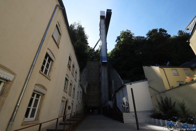 The lift Pfaffenthal-Oberstadt