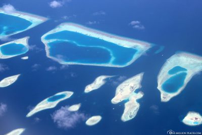 Die südlichen Atolle der Malediven