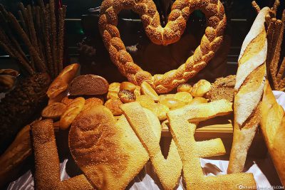 Bread in heart shape