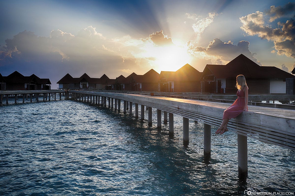 Sonnenuntergang, Sundowner, Sunset, All Inclusive, ROBINSON Club Maldives, Malediven, Gaaf-Alif-Atoll, Reisebericht