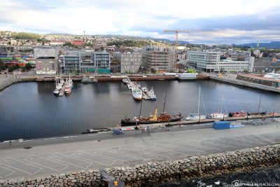 Der Hafen von Trondheim