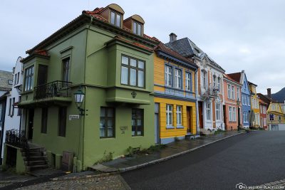 Colourful houses at Klosteret